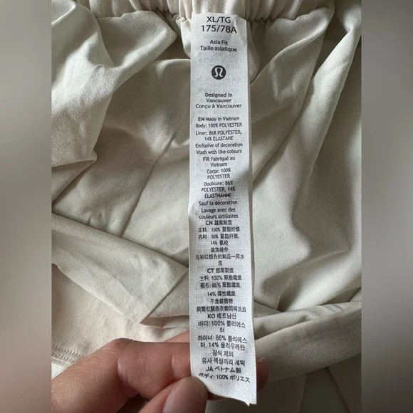 NWT Rare Lululemon Asia Fit Pleated High-Rise Wide-Leg Trouser 27" Size XL - Picture 9 of 12